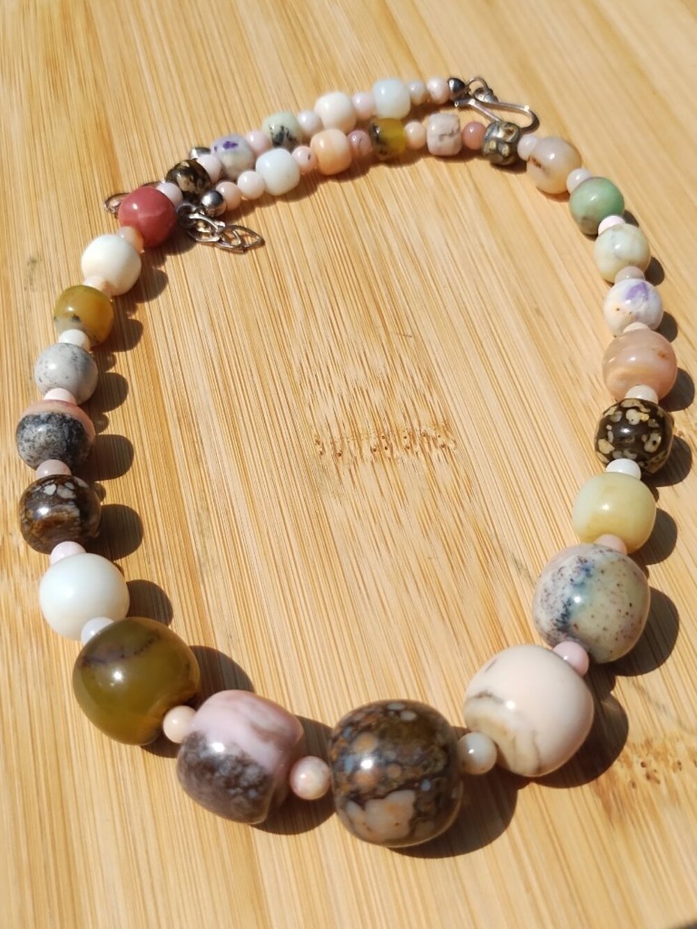 Jay King DTR Opals from around the world 925 Sterling Silver 18" Very beautiful